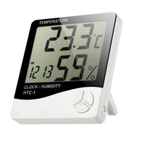 Încărcați imaginea în vizualizatorul Galeriei, Ceas cu proiectie de stele, joc de lumini si culori + Termohigrometru digital - statie meteo CADOU
