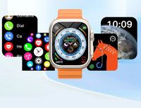 Încărcați imaginea în vizualizatorul Galeriei, SmartWatch X8 Unique Combination,Android/Ios, silicon, portocaliu, 10 inch
