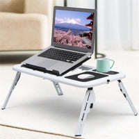 Încărcați imaginea în vizualizatorul Galeriei, Masuta reglabila pentru laptop, cu 2 coolere si USB
