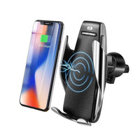Încărcați imaginea în vizualizatorul Galeriei, Incarcator auto FAST CHARGE wireless cu sistem de prindere cu senzor
