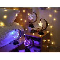 Încărcați imaginea în vizualizatorul Galeriei, Decoratiune luminoasa luna cu glob
