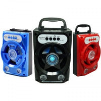Încărcați imaginea în vizualizatorul Galeriei, Boxa portabila bluetooth, disco, cu lumini, USB, card si radio
