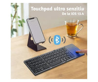 Încărcați imaginea în vizualizatorul Galeriei, Tastatura pliabila universal, wireless, negru-gri, US layout
