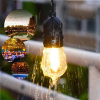 Încărcați imaginea în vizualizatorul Galeriei, Ghirlanda luminoasa, decorativa, interconectabila, 5m, 10 dulii E27, Lumina Alb Cald, 220V
