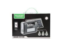 Încărcați imaginea în vizualizatorul Galeriei, Kit Solar GD-Lite 8017 3 becuri LED, Panou Solar , Incarcator USB, acumulator de mare capacitate
