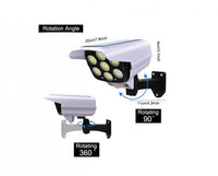 Încărcați imaginea în vizualizatorul Galeriei, Set 2 x Lampa solara cu LED in forma de camera video
