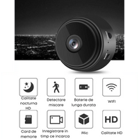 Încărcați imaginea în vizualizatorul Galeriei, Set 2 x Camera video Wi-Fi 1080p HD, NightVision, Senzor de miscare
