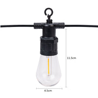 Încărcați imaginea în vizualizatorul Galeriei, Ghirlanda luminoasa SOLARA, decorativa, 10m, 10 dulii E27, Lumina Alb Cald
