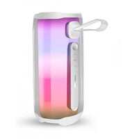 Încărcați imaginea în vizualizatorul Galeriei, Boxa portabila cu lumini colorate, Bluetooth, PLUSE5, Alb

