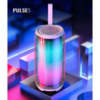 Încărcați imaginea în vizualizatorul Galeriei, Boxa portabila cu lumini colorate, Bluetooth, PLUSE5, Alb
