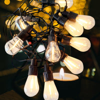 Încărcați imaginea în vizualizatorul Galeriei, Ghirlanda luminoasa SOLARA, decorativa, 5m, 10 dulii E27, Lumina Alb Cald
