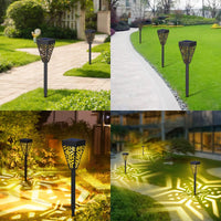 Încărcați imaginea în vizualizatorul Galeriei, Set 6 lampi solare decorative pentru gradina alb cald model triunghi
