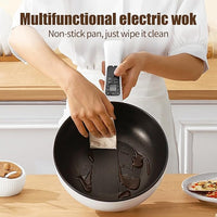 Încărcați imaginea în vizualizatorul Galeriei, Tigaie electrica 26cm, inteligenta, multifunctionala 3L + Dispenser detergent vase cu suport pentru burete CADOU
