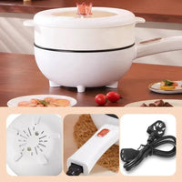 Încărcați imaginea în vizualizatorul Galeriei, Tigaie electrica 26cm, inteligenta, multifunctionala 3L + Dispenser detergent vase cu suport pentru burete CADOU
