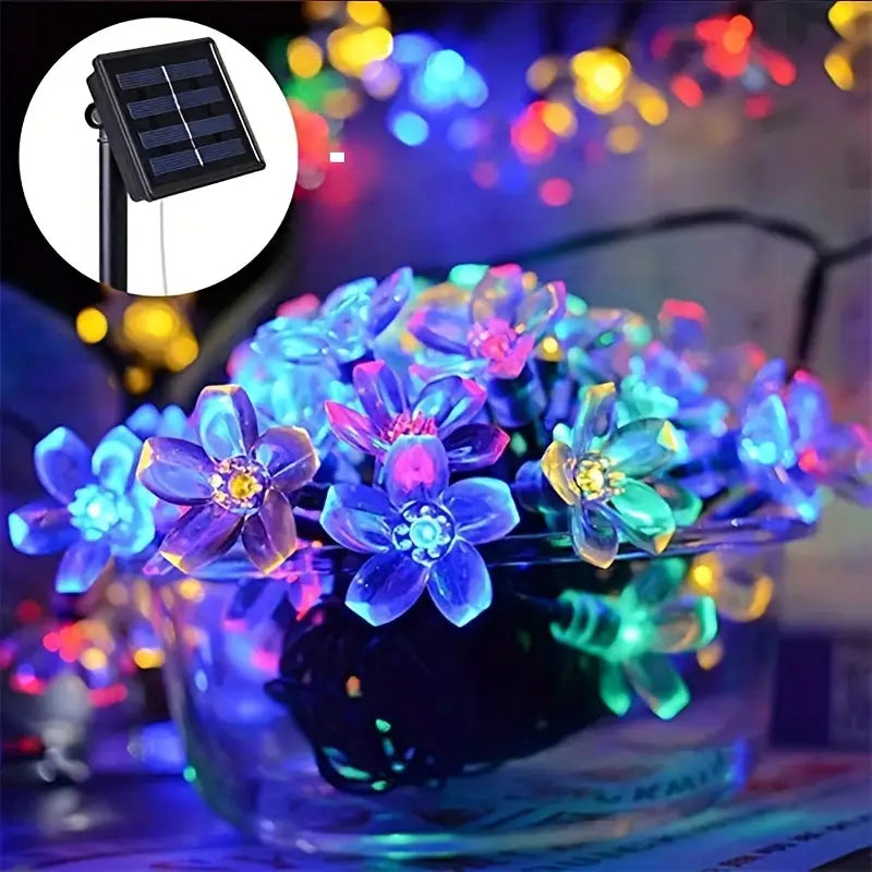 1+1 CADOU Instalație solară 50 LED în formă de flori