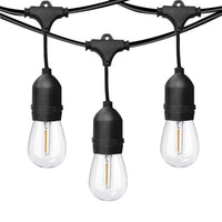 Încărcați imaginea în vizualizatorul Galeriei, Ghirlanda luminoasa, decorativa, interconectabila, 5m, 10 dulii E27, Lumina Alb Cald, 220V
