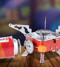 Încărcați imaginea în vizualizatorul Galeriei, Aragaz portabil pentru camping, aprindere automata + rezerva cadou
