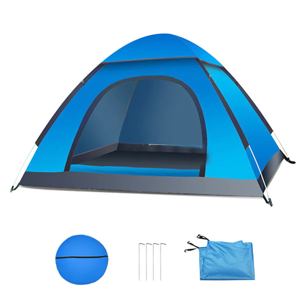 Cort camping, impermeabil, protectie UV, 2 usi