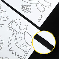 Încărcați imaginea în vizualizatorul Galeriei, Set 2 bucăți 3 metri rolă de hârtie personalizată pentru colorat – desene și schițe pentru copii
