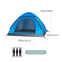 Încărcați imaginea în vizualizatorul Galeriei, Cort camping, impermeabil, protectie UV, 2 usi
