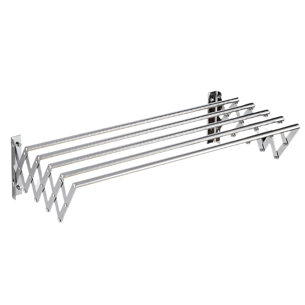 Uscator retractabil din aluminiu, cu prindere in perete, 70 cm