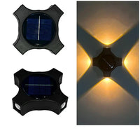 Încărcați imaginea în vizualizatorul Galeriei, Set 4 x Lampa Solara cu Lumina 4 Directii, Alb cald
