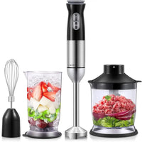 Încărcați imaginea în vizualizatorul Galeriei, Set blender de mâna 4 in 1, 1500W cu 2 viteze și funcție turbo
