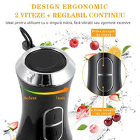 Încărcați imaginea în vizualizatorul Galeriei, Set blender de mâna 4 in 1, 1500W cu 2 viteze și funcție turbo
