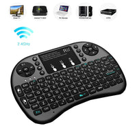 Încărcați imaginea în vizualizatorul Galeriei, Mini tastatura wireless, cu touchpad, iluminata LED pentru PC, Laptop, Tableta, Xbox, Smart TV, Play Station, Raza 10m
