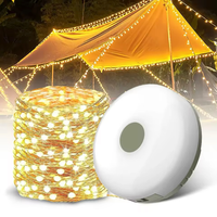 Încărcați imaginea în vizualizatorul Galeriei, Bandă Luminoasă LED 10M pentru Camping, Rezistentă la Apă, cu Moduri de Iluminare și Conectare USB
