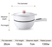Încărcați imaginea în vizualizatorul Galeriei, Tigaie electrica 26cm, inteligenta, multifunctionala 3L + Dispenser detergent vase cu suport pentru burete CADOU
