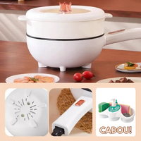 Încărcați imaginea în vizualizatorul Galeriei, Tigaie electrica 26cm, inteligenta, multifunctionala 3L + Dispenser detergent vase cu suport pentru burete CADOU
