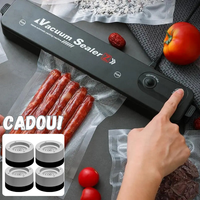Încărcați imaginea în vizualizatorul Galeriei, Aparat de sigilat si vidat Vacuum Sealer S, 90W, 5 pungi incluse + Set 4 suporti anti-zgomot și anti vibratii pentru mașina de spălat
