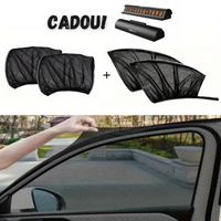 Încărcați imaginea în vizualizatorul Galeriei, Set 4 Parasolare auto, termoizolante, protectie UV, Negru + Suport numar de telefon CADOU
