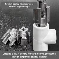 Încărcați imaginea în vizualizatorul Galeriei, Unealtă de filetare PPR – Filetare integrată pentru țevi de apă 3/4”

