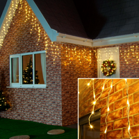 Încărcați imaginea în vizualizatorul Galeriei, Instalatie PREMIUM 15 metri cu Flash, 300 LED-uri, exterior, tip franjuri/turturi, fir alb, interconectabila
