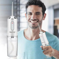 Încărcați imaginea în vizualizatorul Galeriei, 1+1 CADOU Irigator Oral Electric Portabil, 4 Capete Incluse
