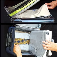Încărcați imaginea în vizualizatorul Galeriei, Organizator 10 tricouri / camasi EZTAX Slim din plastic Transparent
