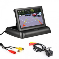 Încărcați imaginea în vizualizatorul Galeriei, Camera auto video marsarier cu 4 LED si Monitor LCD pliabil de 4.3 inch
