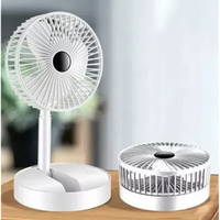 Încărcați imaginea în vizualizatorul Galeriei, Ventilator portabil de masa cu incarcare prin USB cu 3 Trepte de viteza Alb
