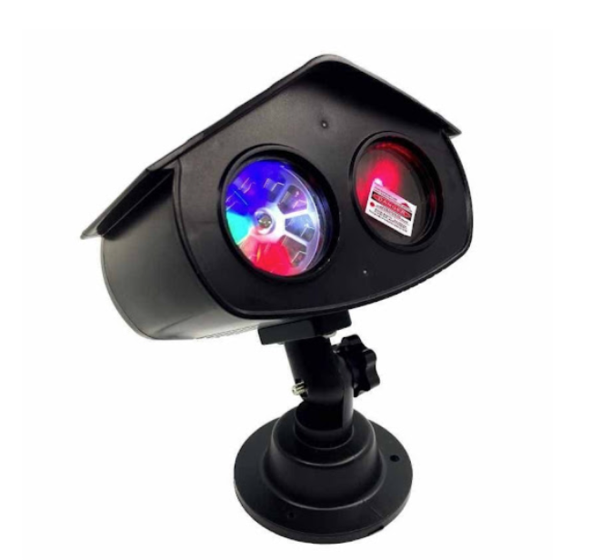 Proiector dublu LED multicolor, fulgi de zapada