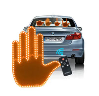 Încărcați imaginea în vizualizatorul Galeriei, Semn LED Auto cu Telecomanda, Design Mana, 4 Moduri, Efect Vizual Stralucitor, 10×15 cm
