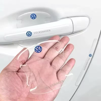 Încărcați imaginea în vizualizatorul Galeriei, Set 8 stickere auto transparente, protecție anti-coliziune pentru uși și mânere
