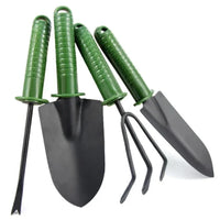 Încărcați imaginea în vizualizatorul Galeriei, Set 4 unelte pentru gradinarit cu maner verde + manusi de lucru CADOU
