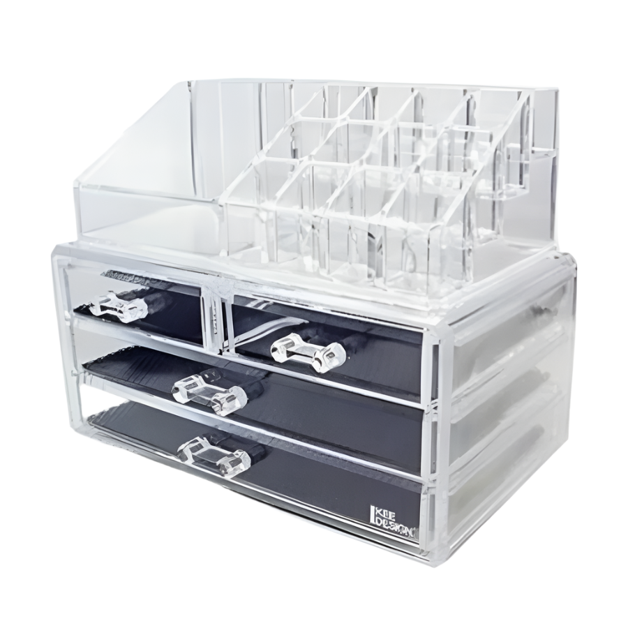 Organizator pentru cosmetice, cu sertare, incapator