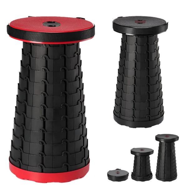 Scaun extensibil cu pliere telescopica, pentru camping