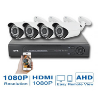 Încărcați imaginea în vizualizatorul Galeriei, Sistem de supraveghere FULL HD Kit DVR cu 4 camere exterior / interior
