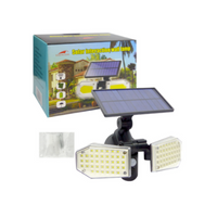Încărcați imaginea în vizualizatorul Galeriei, Lampa 78 LED cu panou solar dublu, split de perete, senzor de miscare
