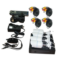 Încărcați imaginea în vizualizatorul Galeriei, Sistem de supraveghere FULL HD Kit DVR cu 4 camere exterior / interior
