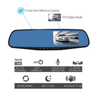 Încărcați imaginea în vizualizatorul Galeriei, Oglinda auto DVR retrovizoare, camera fata-spate Full HD 1080
